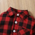 thumbnail image 5 of 5T Little Boys Outfits 6Y Boys 2PCS Fall Winter Clothing Set Little Boys Long Sleeve Plaid Top Denim Pants Set Red, 5 of 8