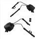 thumbnail image 3 of Adjustable Flip Ear Cups Fixed Bracket Helmet Accessories Black, 3 of 5