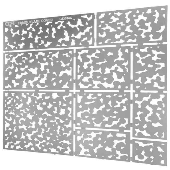 Camouflage Spray Board Stencils Personalized Cream Paint Silver