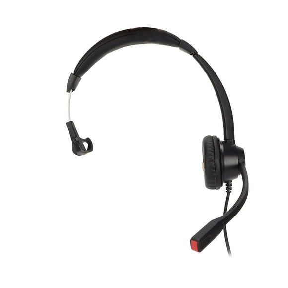 Casque 2,5 mm Centre d'Appels à Réduction de Bruit Service à la Clientèle Écouteurs Filaires Casque Monaural pour Ordinateur, Portables, Clavardage, Skype
