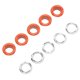thumbnail image 3 of 500 Sets 8mm Grommet Eyelet Kit Rust Prevention Metal Leather Grommets Kit Eyelets Tool Kit for Repairing Decorating Orange, 3 of 3