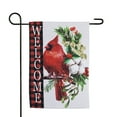 thumbnail image 3 of Northlight Cardinal "Welcome" Outdoor Christmas Garden Flag - 18" x 12.5", 3 of 5