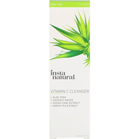 Vitamin C Facial Cleanser - Anti Aging, Breakout & Wrinkle Reducing Face Wash for Clear & Reduced Pores - With Organic & Natural Ingredients - For Oily, Dry & Sensitive Skin - 6.7