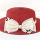 thumbnail image 5 of Sombrero de 56-58cm de circunferencia, lazo femenino, sombrero de paja plano, sombrero de verano con borde plano, protector solar, sombrero para el sol, salida al aire libre, sombrero de playa junto, 5 of 5
