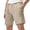 Khaki, variant on ibiyuan Mens Workout Shorts Mens Shorts Chino Cotton Shorts Baggy Elastic High Waisted Baggy Sweat Shorts Mens Drawstring Straight-Leg Cotton Shorts Men Summer Beach Shorts with Pockets
