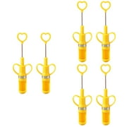 6 Pcs Jujube Pitter Fruit Removing Tool Stainless Steel Cherry Core Remover Kitchen Gadget