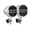 Silvery, variant on General Motorcycle Stereo Sound System with Built-In Amplifier, MP3 & USB - 12V Speakers for ATVs, Handlebar Mount