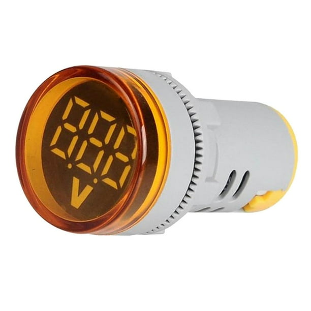 Amperímetro digital 12 500 V, voltímetro, lámpara indicadora LED Amarillo
