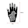 thumbnail image 2 of Kit de plantillas para tatuajes de henna XMASIR, 20 hojas para arte corporal, 2 of 8