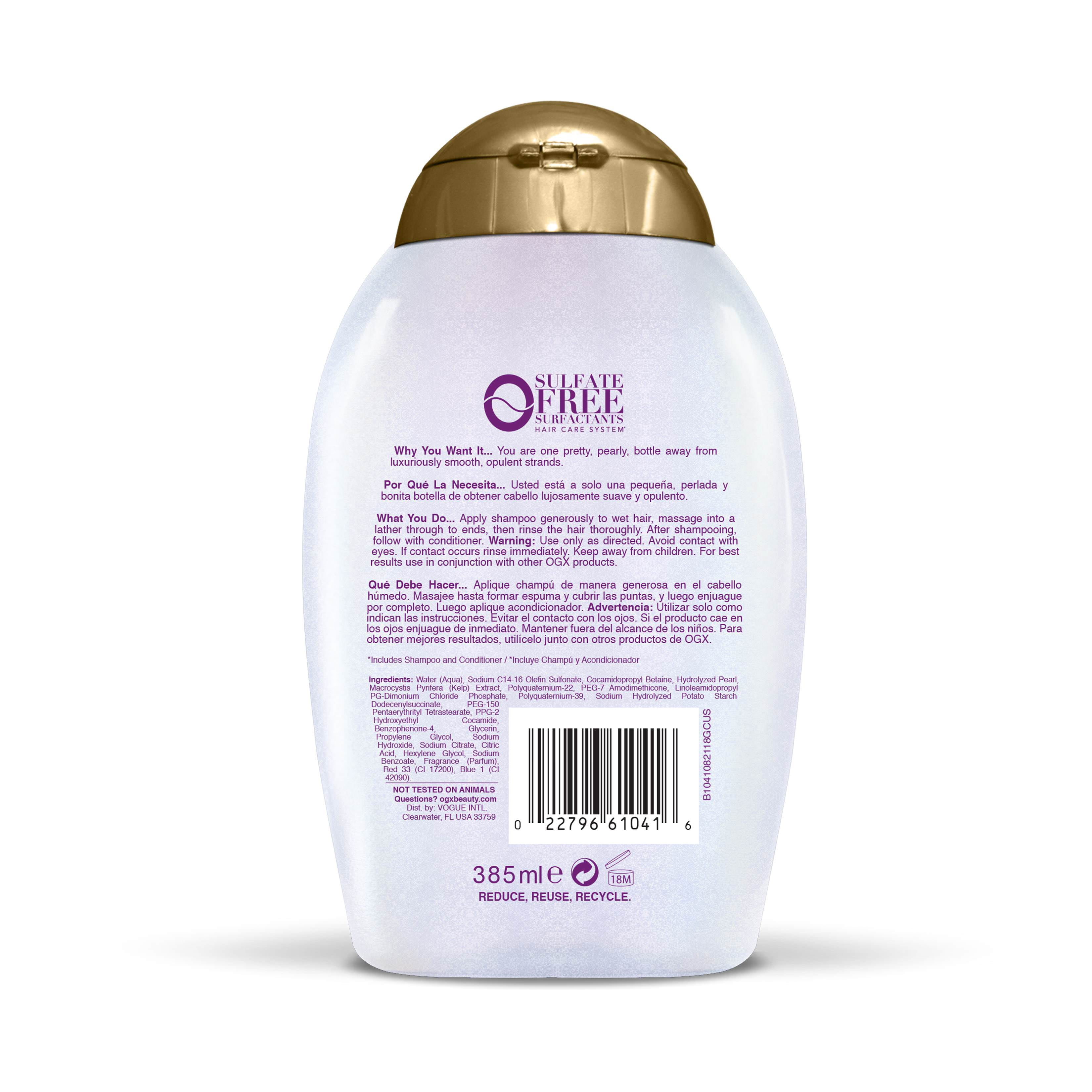 Nexxus Youth Renewal Rejuvenating Shampoo for Aging Hair Liquid Pearl 13.5  oz