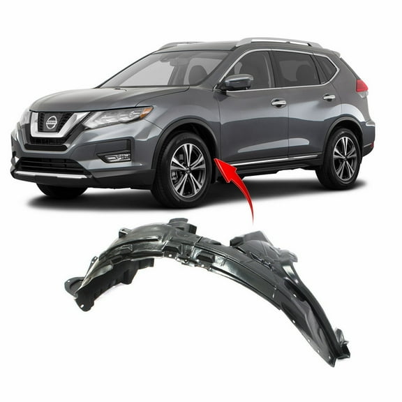 DCP Front Left Driver Side Fender Liner For 2014-2019 Nissan Rogue NI1248135