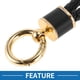 thumbnail image 3 of Llavero de Coche Único Bargains Llavero Universal con Anillo para Llaves Fobs de Cuero Sintético Aleación de Zinc Tono Dorado Negro 1 Pcs, 3 of 6