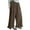 Brown, variant on Wide Leg Corduroy Pants for Women Loose Flowy Ruffle Baggy Pants