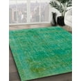 thumbnail image 3 of Ahgly Company Machine Washable Indoor Rectangle Abstract Jade Green Area Rugs, 8' x 10', 3 of 7