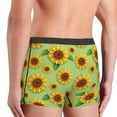 thumbnail image 3 of KLL Sunflower Leaves Men's Cotton Boxer Briefs Underwear-Large, 3 of 8