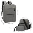 thumbnail image 4 of Bolsa para portátil 3 piezas Mochila Combo Set Mochila para computadora portátil Resistente al agua Meterk  Bolsa para portátil, 4 of 11