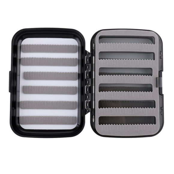 Almencla Fly Fishing Flies Box Waterproof Trout Bass Flies Tackle Hooks Boxes Model B