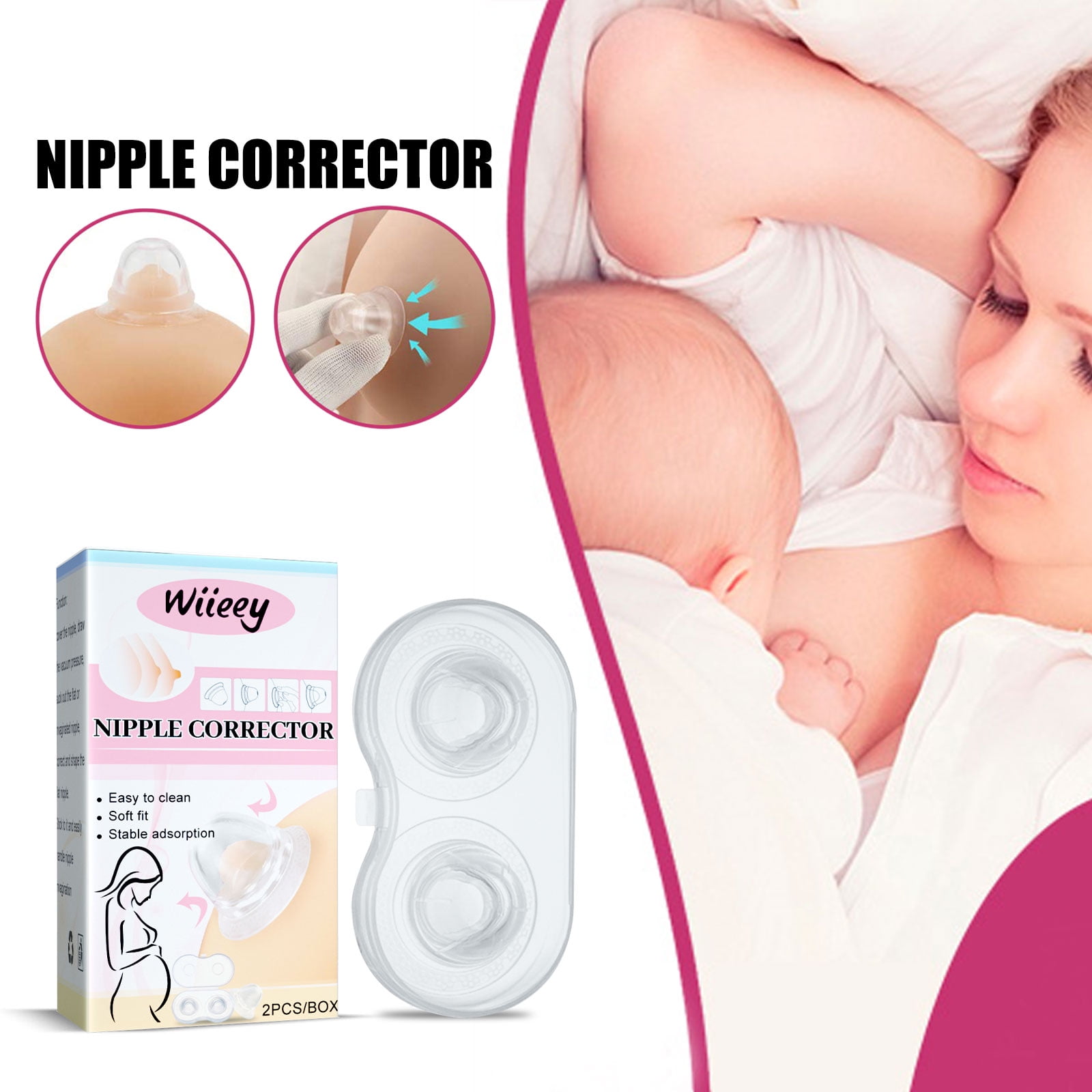 Nipple Suckers, Corrector for Inverted, Flat and Shy Nipples, Can be
