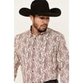 thumbnail image 2 of Cody James Men's Dagget 2.0 Paisley Print Long Sleeve Button-Down Stretch Ivory XX- Tall, 2 of 4