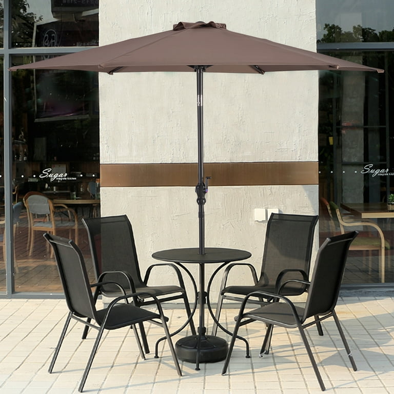barton 9 ft steel outdoor market patio umbrella 9FT Patio Umbrella Outdoor Yard Garden