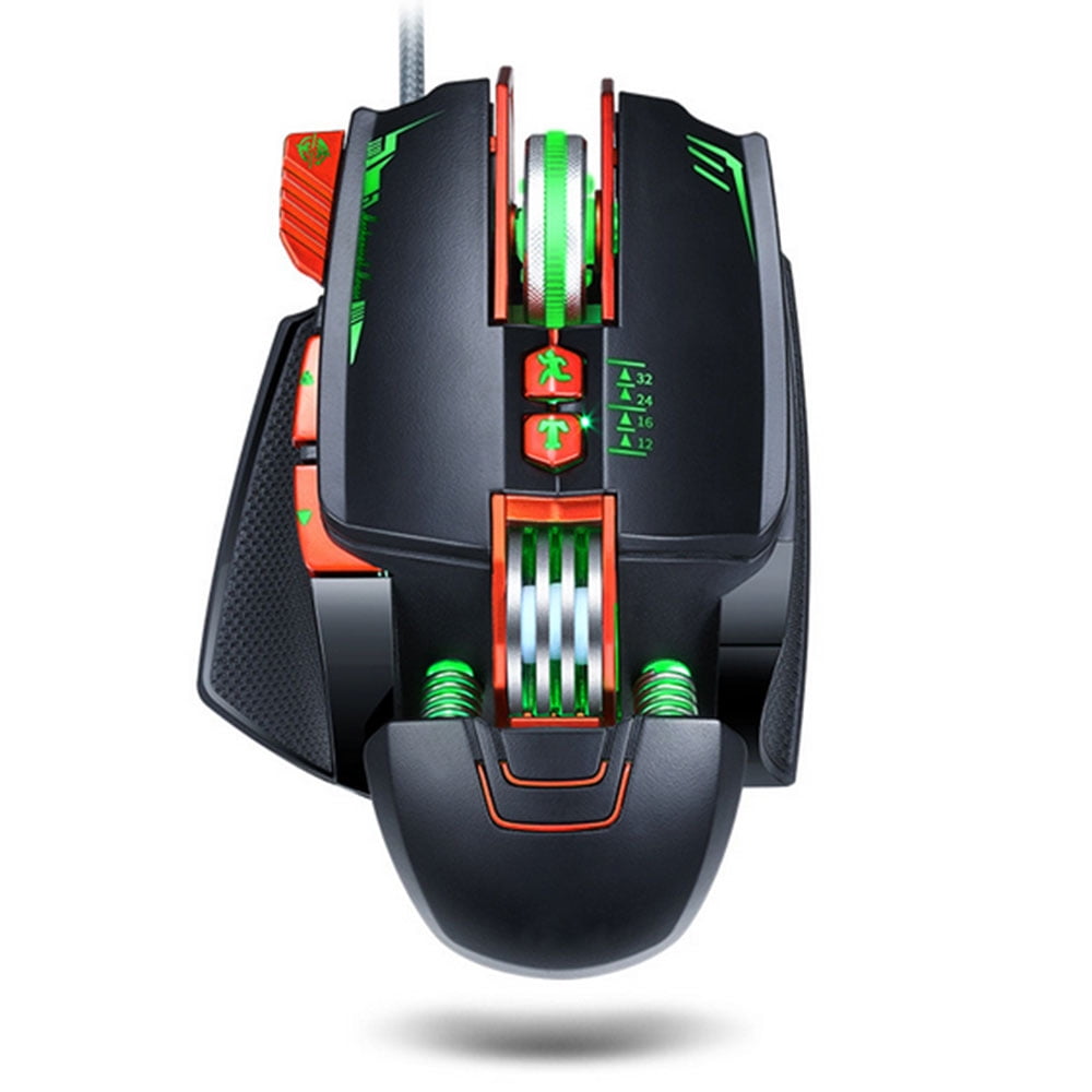 AUPERTO Ergonomic Gamer Mouse,Wired RGB Backlit Programmable PC Gaming