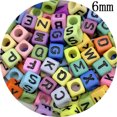 thumbnail image 1 of 5mm 6mm 7mm Mixed Letter Beads Oval /Square Shape Alphabet Beads For Jewelry Making DIY Charms Bracelet Necklace Accessories, 1 of 5