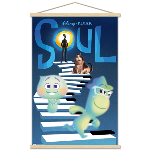 Disney Pixar Soul - Piano Wall Poster with Wooden Magnetic Frame, 22. ...