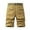 Yellow, variant on Afdoent Men's Casual Pants Summer Male Casual Plus Size Baggy Solid Color Cargo Shorts Relaxed Fit