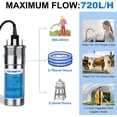 thumbnail image 3 of Bomba de agua ECO-WORTHY SPE-24 24 24 V 3,2 GPM, 70 m de elevación, 3 of 6