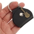 thumbnail image 4 of 2pcs Guitar Pick Holder Keychain Leather Guitar Pick Holder Case Keychain Organizers, 4 of 8