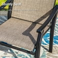 thumbnail image 5 of Sophia & William 7 Pieces Outdoor Patio Dining Set Textilene Chairs & Steel Table Set for 6-person, 5 of 9