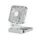 thumbnail image 2 of Ventilador de coche, ventilador portátil para vehículo automóvil, giratorio 360°, eléctrico y con energía solar, circulador de aire para autocaravana, Cabezal único blanco, 2 of 8