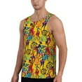 thumbnail image 2 of Pofeuu Dancing African Womens Print Men's Workout Tank Tops Sleeveless Muscle Gym Shirt Quick Dry-4X-Large, 2 of 7