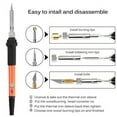 thumbnail image 2 of Willstar 71pcs 60W Electric soldering iron Wood Burning Kit Pyrography Pen Wood burner Tool Adjustable Temperature Engraving Soldering Iron tips with Storage Bag, 2 of 9