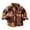 Brown, variant on Odeerbi Toddler Winter Coat Kids Boys Girls Outerwear Jackets Flannel Shirt Jacket Plaid 2025 Long Sleeve Lapel Button Down Shacket Shirts Coats Fall Tops Brown