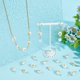 thumbnail image 5 of 30 conectores dorados de perlas naturales con forma de caballito de mar y doble bucle, con diseño de concha y estrella de mar, inspirados en el océano., 5 of 6
