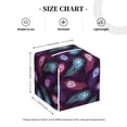 thumbnail image 3 of Kdxio Peacock Feathers3 Print Tissue Box Cover,Square Decorative PU Leather Facial Paper Case Organizer Holder Dispenser for Bathroom,Night Stands,Desk,Car 5.2''X5.2''X5.2'', 3 of 6