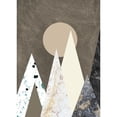 thumbnail image 3 of Design Fabrikken 14x18 Black Modern Framed Museum Art Print Titled - Peaks, 3 of 5