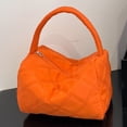 thumbnail image 3 of Bolsos Mujer Monedero Acolchado Suave Btafrte Rhombic Lattice Naranja, 3 of 9