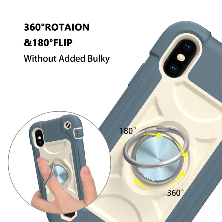 iPhone Xr Case with Ring Holder Blue –