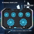 thumbnail image 3 of Laptop Cooling Pad with 6 Quiet Fans, Laptop Cooler Adjustable, 3 of 5