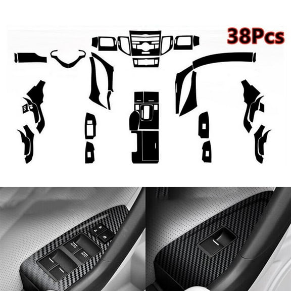 5D Carbon Fiber Car Interior Decor Trim Sticker Decal For Acura TSX 2009-2014