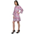 thumbnail image 3 of Moomaya Printed Crossover Robes Bridesmaid Getting Ready Bathrobes For Women, 3 of 5