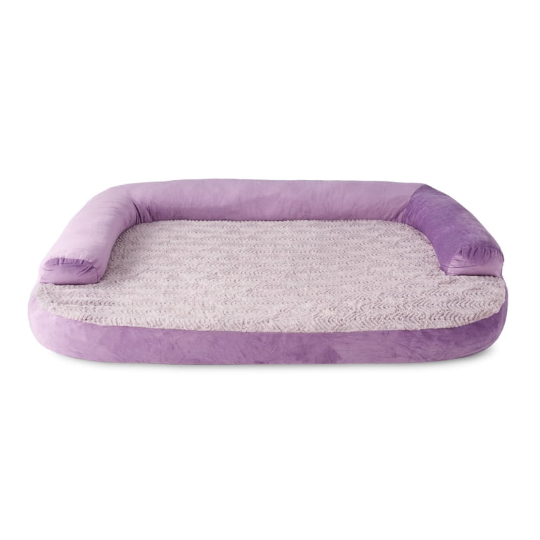 Vibrant Life Round Corner Sofa Style Dog Bed, 35" x 48" photo 1