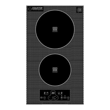 Equator 12" Built-In/Freestanding 2 Burner VERTICAL Induction Cooktop 110V