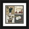 thumbnail image 1 of Phillips, Anita 15x15 Black Ornate Wood Framed with Double Matting Museum Art Print Titled - Tournament, 1 of 4