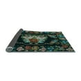 thumbnail image 2 of Ahgly Company Indoor Round Medallion Light Blue French Area Rugs, 5' Round, 2 of 4