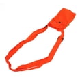 thumbnail image 4 of Soporte para botella de agua Bolsa de botella de agua de malla portátil con correa de hombro ajustable para ejercicio físico al aire libre Naranja fluorescente, 4 of 12