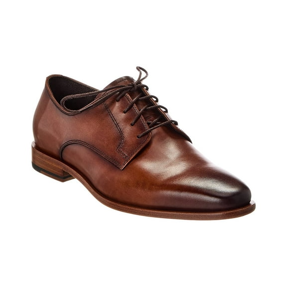 Curatore Plain Toe Leather Oxford, 11.5, Brown