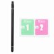 thumbnail image 1 of Lápiz óptico de doble punta para tableta, teléfono móvil, pantalla táctil, no recargable, universal (negro), 1 of 14